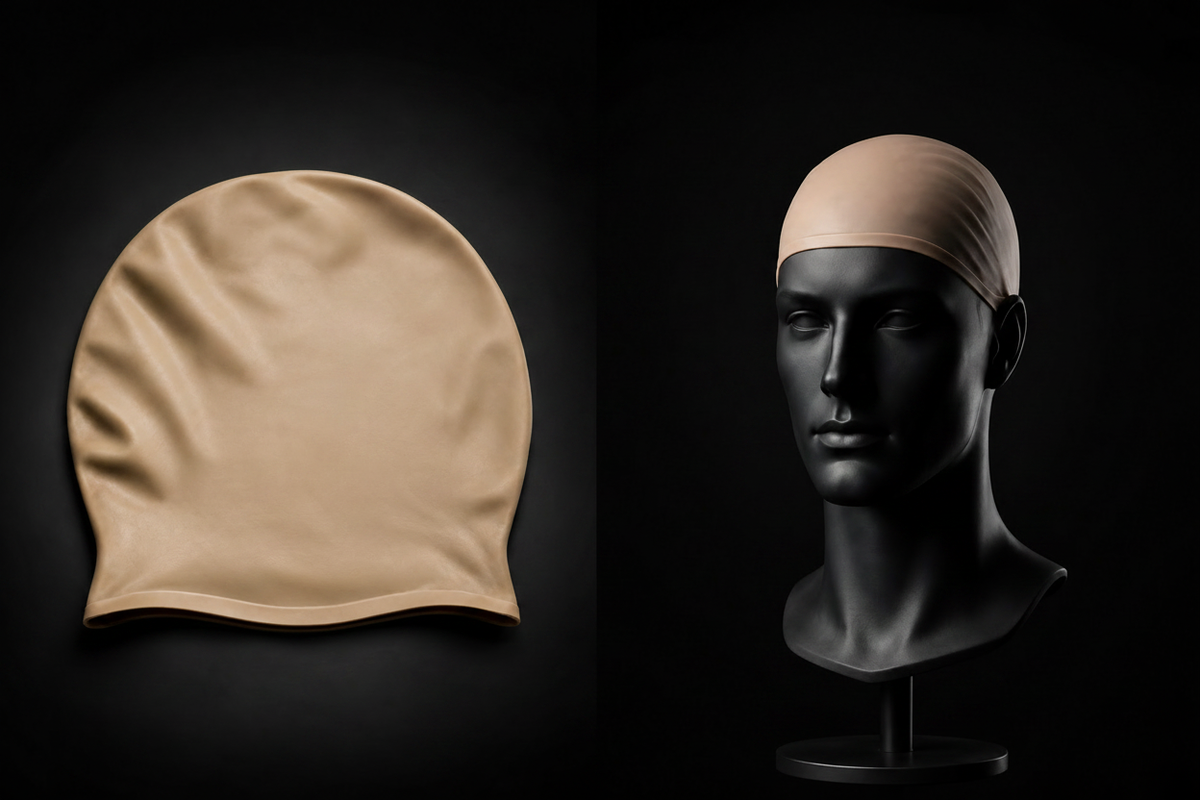 Bald Cap Combined - Flat + Mannequin